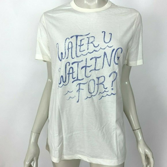 Fossil Printed Top Crew Neck Short Sleeve NWT - Picture 1 of 7